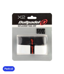 Grips Bullpadel GR-1210 Negro y White (Pack x2)