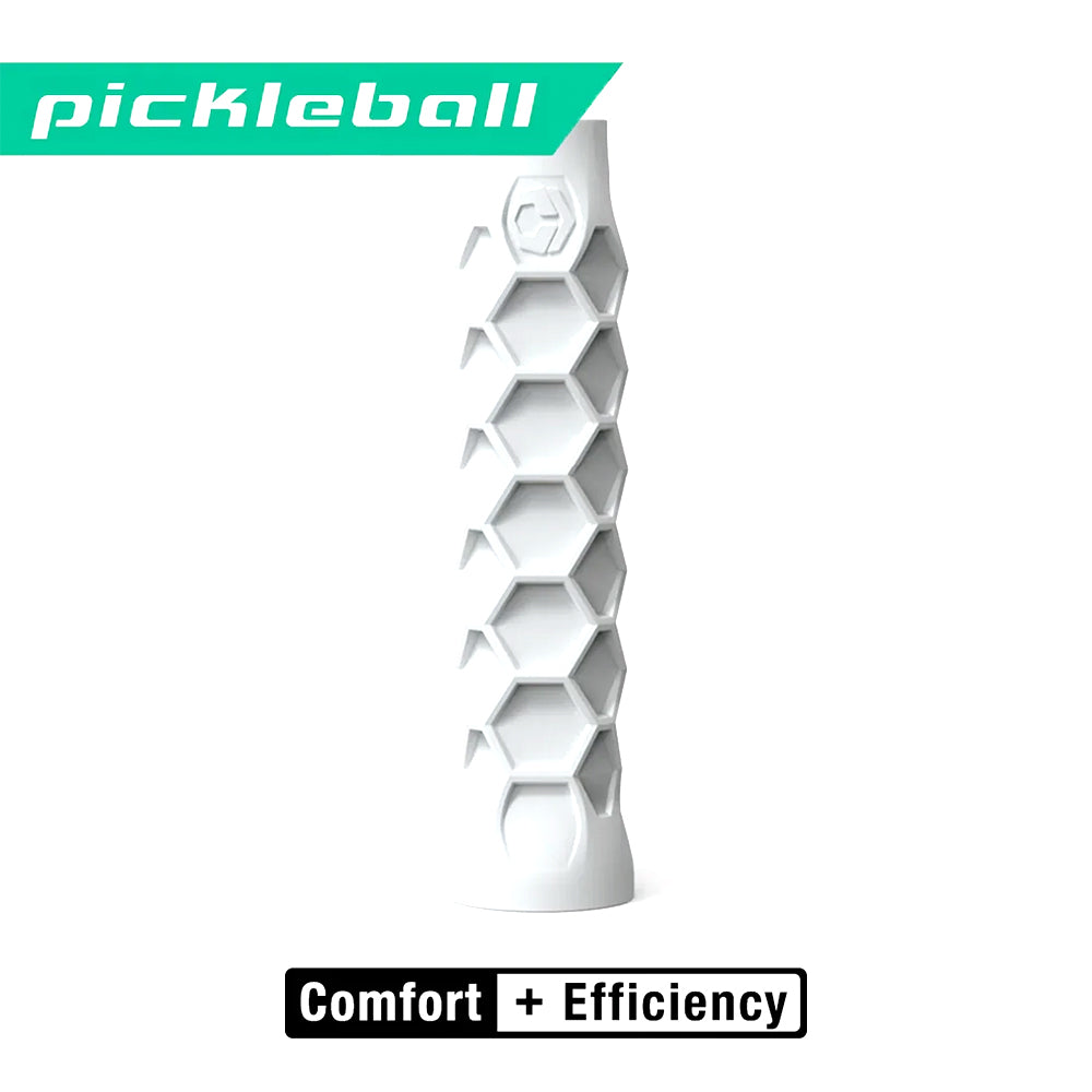 Hesacore Pickleball Elongated Grip - 6 Inches Long - Regular Feel - White