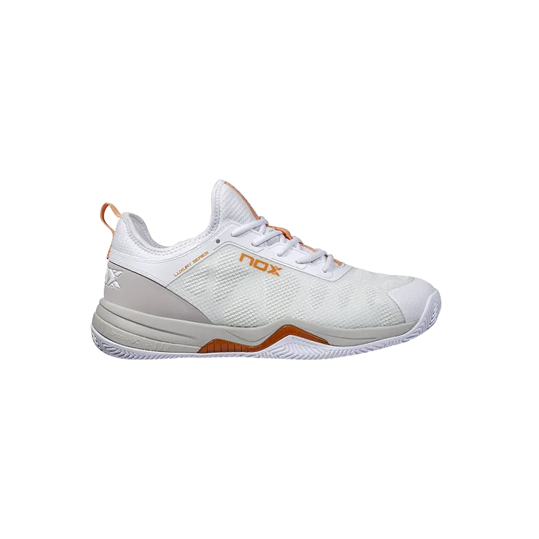 Padel Shoes NOX Nerbo White/Coral Gold