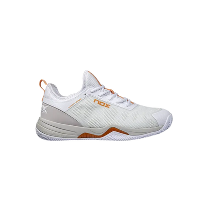 Padel Shoes NOX Nerbo White/Coral Gold