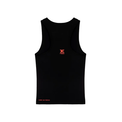Camiseta Tirantes NOX Team Fit Mujer Negro