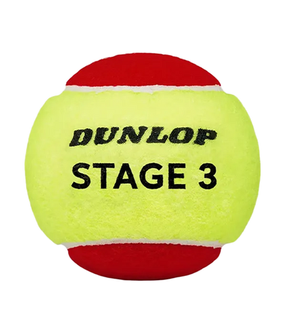 Balls  Dunlop Stage 3 Rojo/Amarillo (Pack x3) 2025