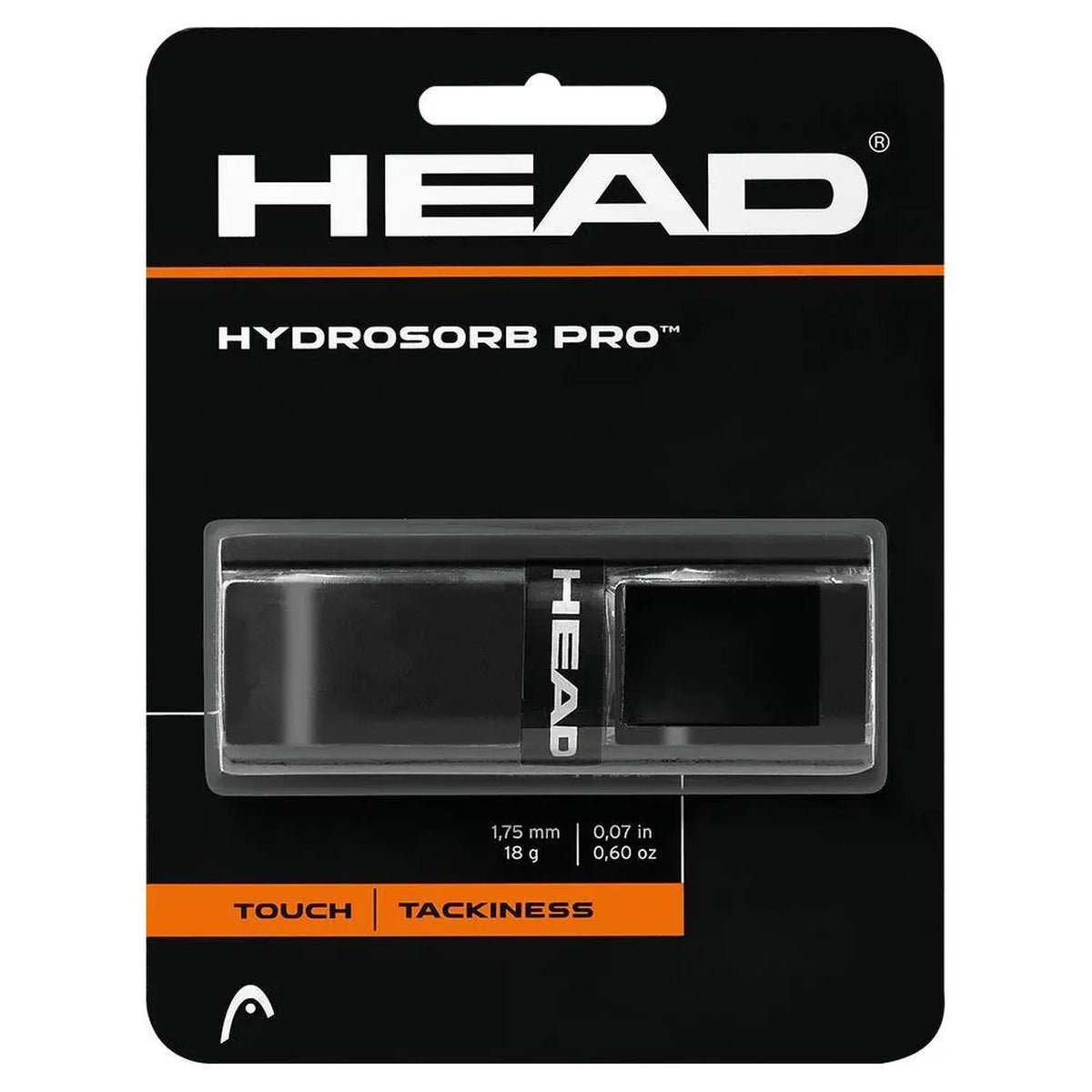 Hydrosorb Pro Tennis Replacement Grip Black-Accessories-Head-38808-DEFAULT-L-Tennis Express