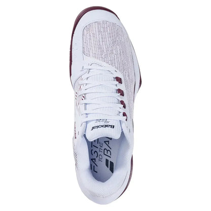 Mens Jet Tere 2 All Court Tennis Shoes White and Port Royale
