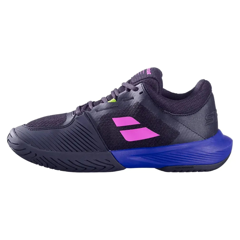 Men's SFX 4 All Court Tennis Shoes Black and Dark Blue