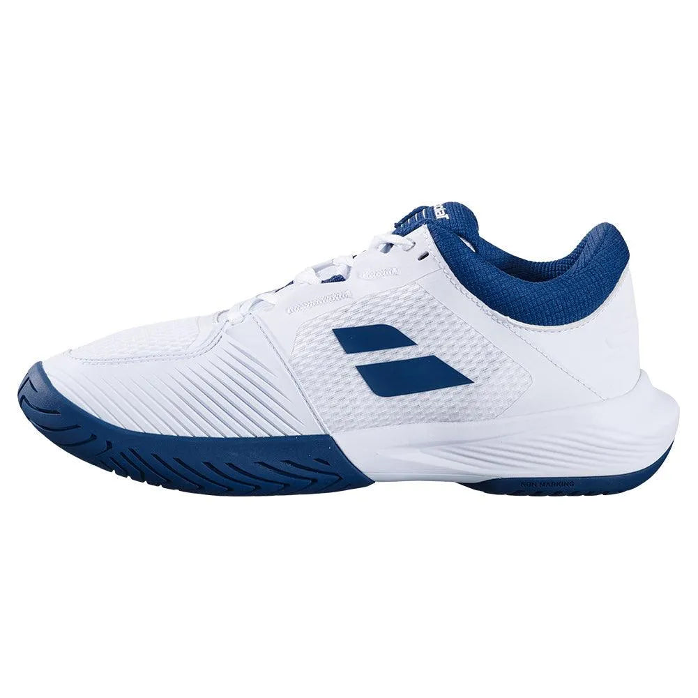 Men's SFX 4 Tennis Shoes White and Estate Blue