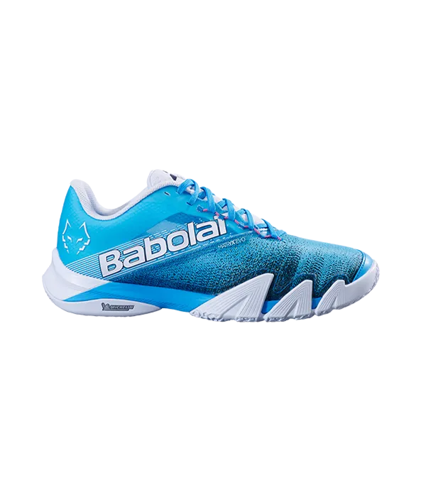 Padel Shoes Babolat Jet Premura 2 Cyan Blue/White 2025 J. Lebrón