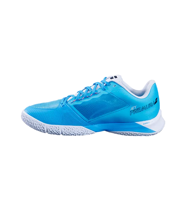 Padel Shoes Babolat Jet Premura 2 Cyan Blue/White 2025 J. Lebrón