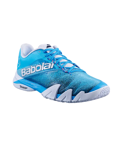 Padel Shoes Babolat Jet Premura 2 Cyan Blue/White 2025 J. Lebrón