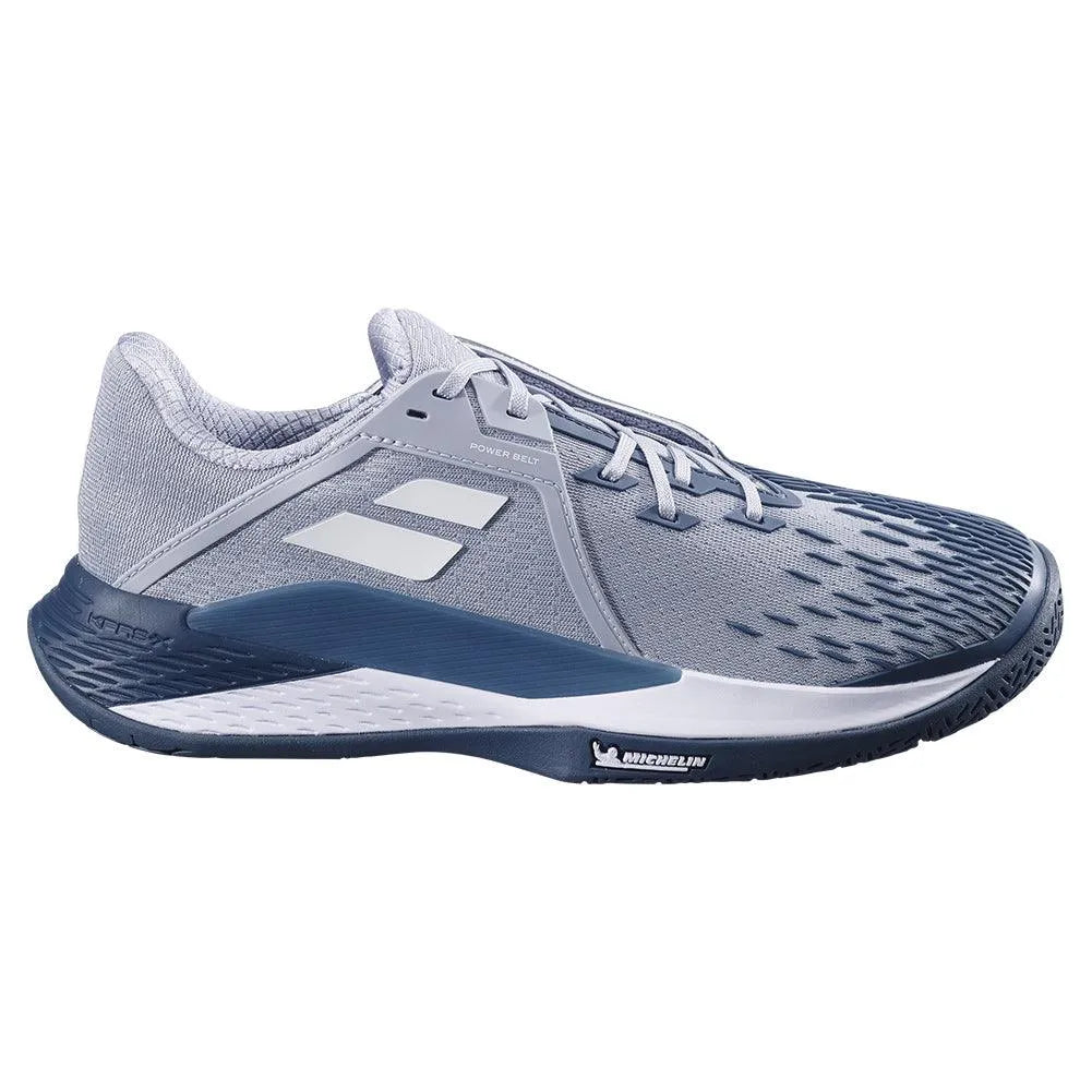 Men's Propulse Fury 3 Tennis Shoes Grey and White