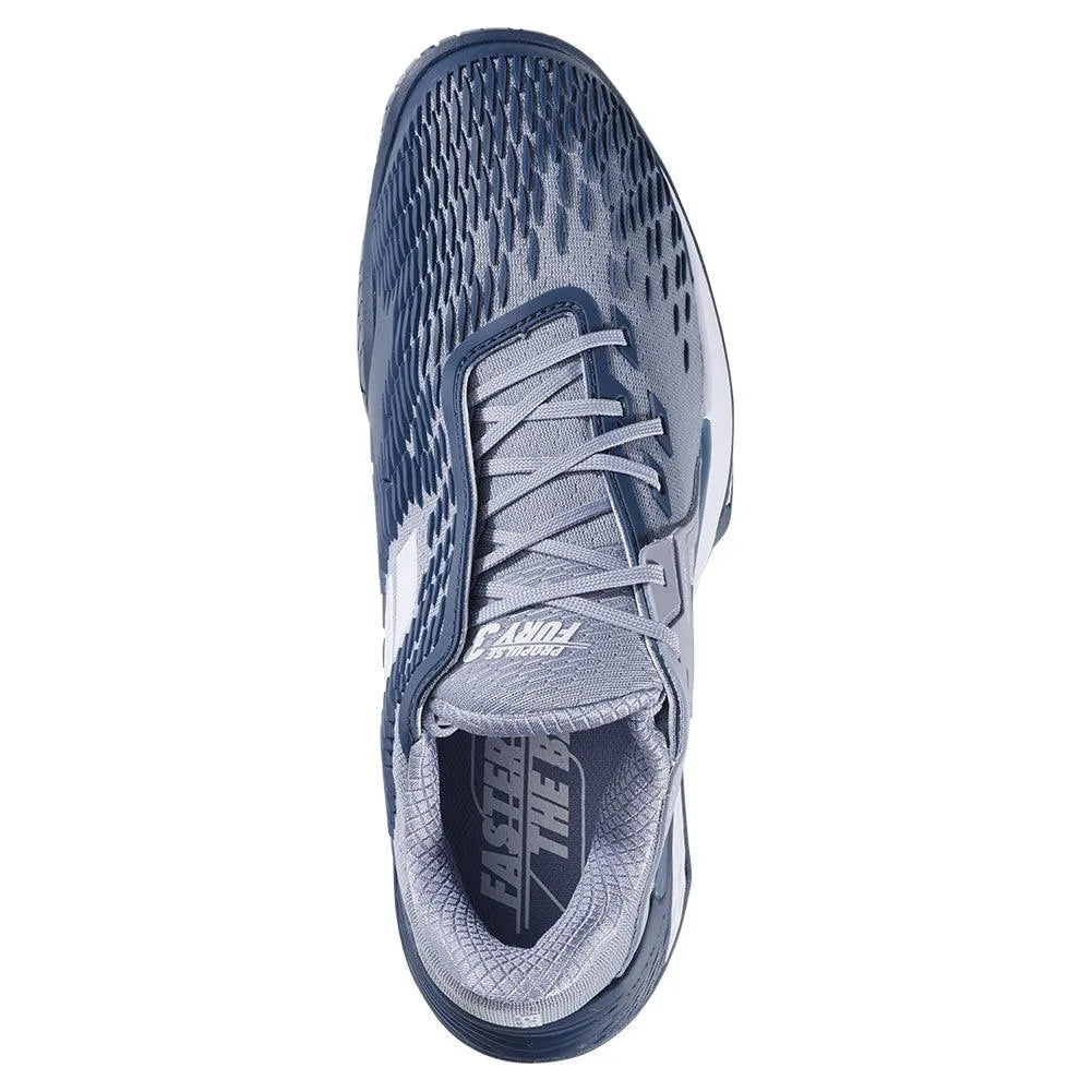 Men's Propulse Fury 3 Tennis Shoes Grey and White