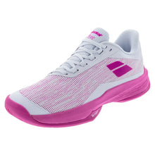 Womens Jet Tere 2 All Court Tennis Shoes White and Fandango Pink-Footwear-Babolat-3A1F25C651-1007F25-2copy-Tennis Express