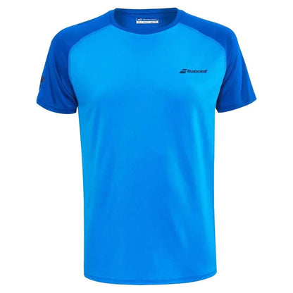 Boys' Play Crew Neck Tee Blue Aster-Apparel-Babolat-3BP1011-4049B-Tennis Express