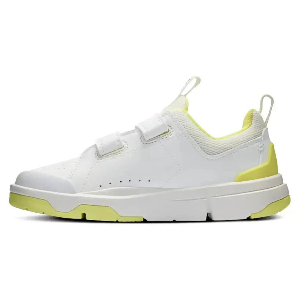 Juniors' THE ROGER Tennis Shoes White and Limelight