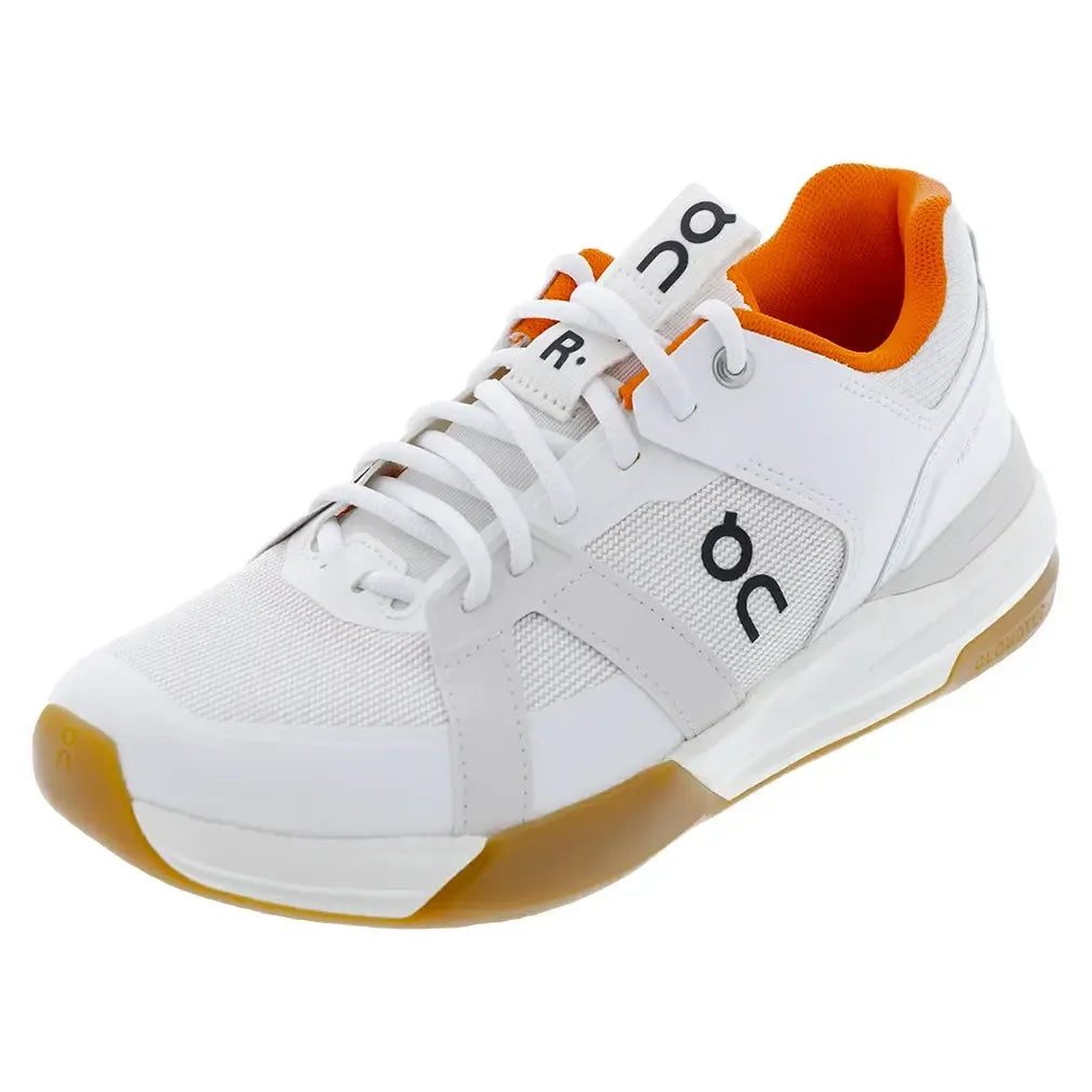 Men's THE ROGER Clubhouse Pro Tennis Shoes Ivory and Flame-Footwear-On-3MD30030849-F25copy-Tennis Express