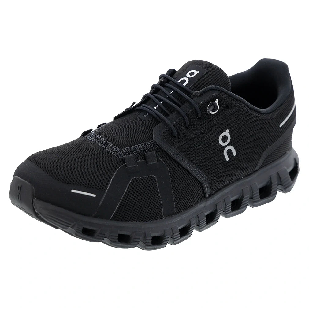 Men's Cloud 6 Shoes Black-Footwear-On-Black-8, [current_file_name-Tennis Express