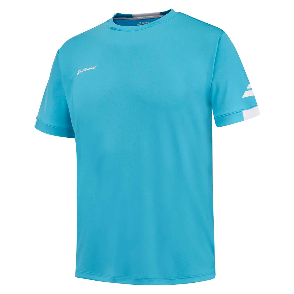 Men's Crew Neck Tennis Top Cyan Blue-Apparel-Babolat-Cyan Blue-S, [current_file_name-Tennis Express
