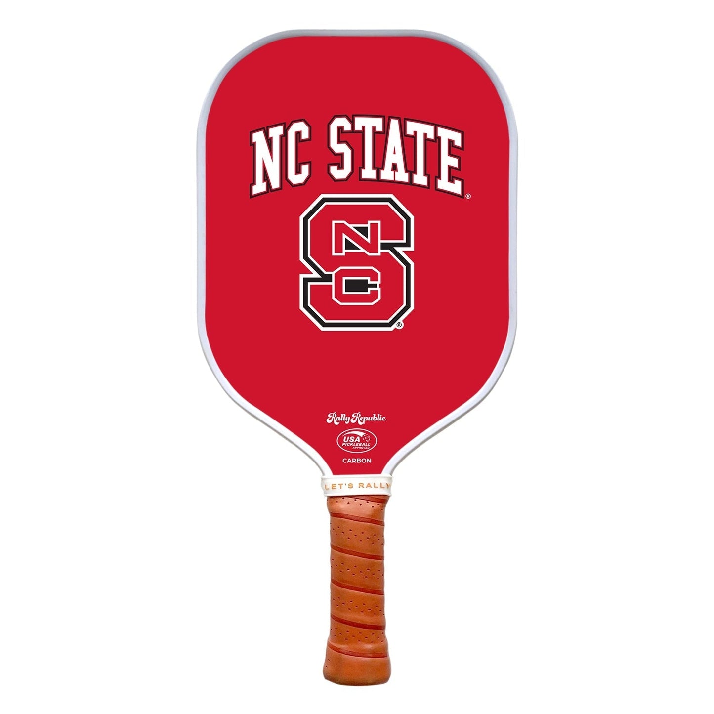 Rally Republic Pickleball NC State Wolfpack Red Block S Logo Pickleball Paddle