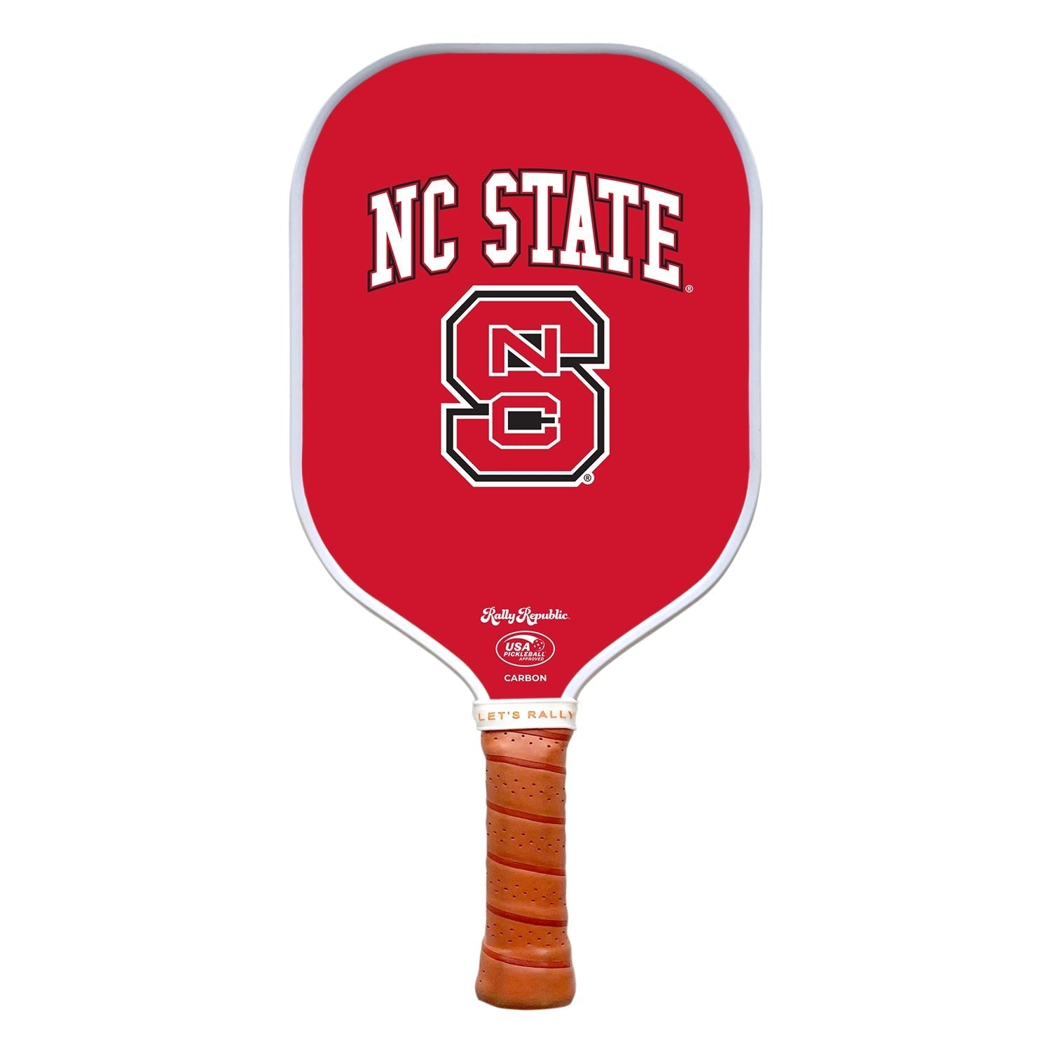 Rally Republic Pickleball NC State Wolfpack Red Block S Logo Pickleball Paddle
