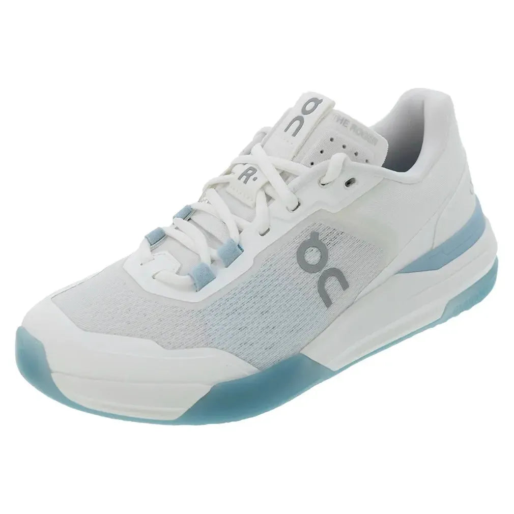 Men's THE ROGER Advantage Pro Tennis Shoes White and Chambray-Footwear-On-3WF10180753-U25_607f8584-bfee-4e34-8d35-3ac04d3c4ffe-Tennis Express