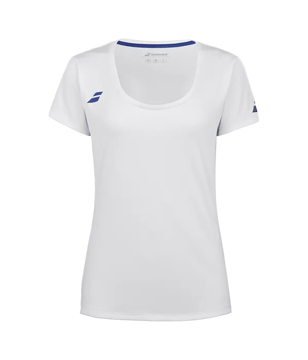Camiseta Babolat Cap Sleeve Top Mujer Blanco