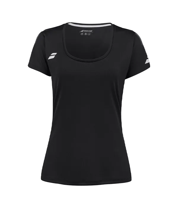 Camiseta Babolat Cap Sleeve Top Mujer Negro