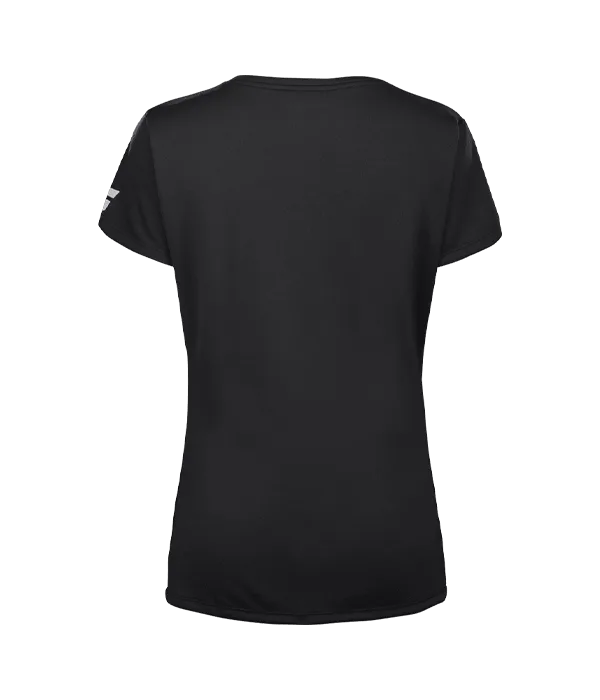Camiseta Babolat Cap Sleeve Top Mujer Negro