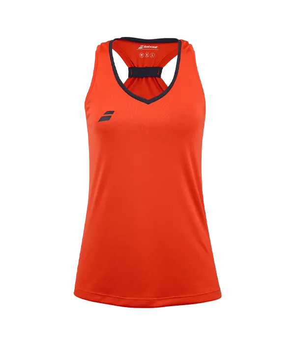 Camiseta Babolat Play Tank Top Mujer Naranja