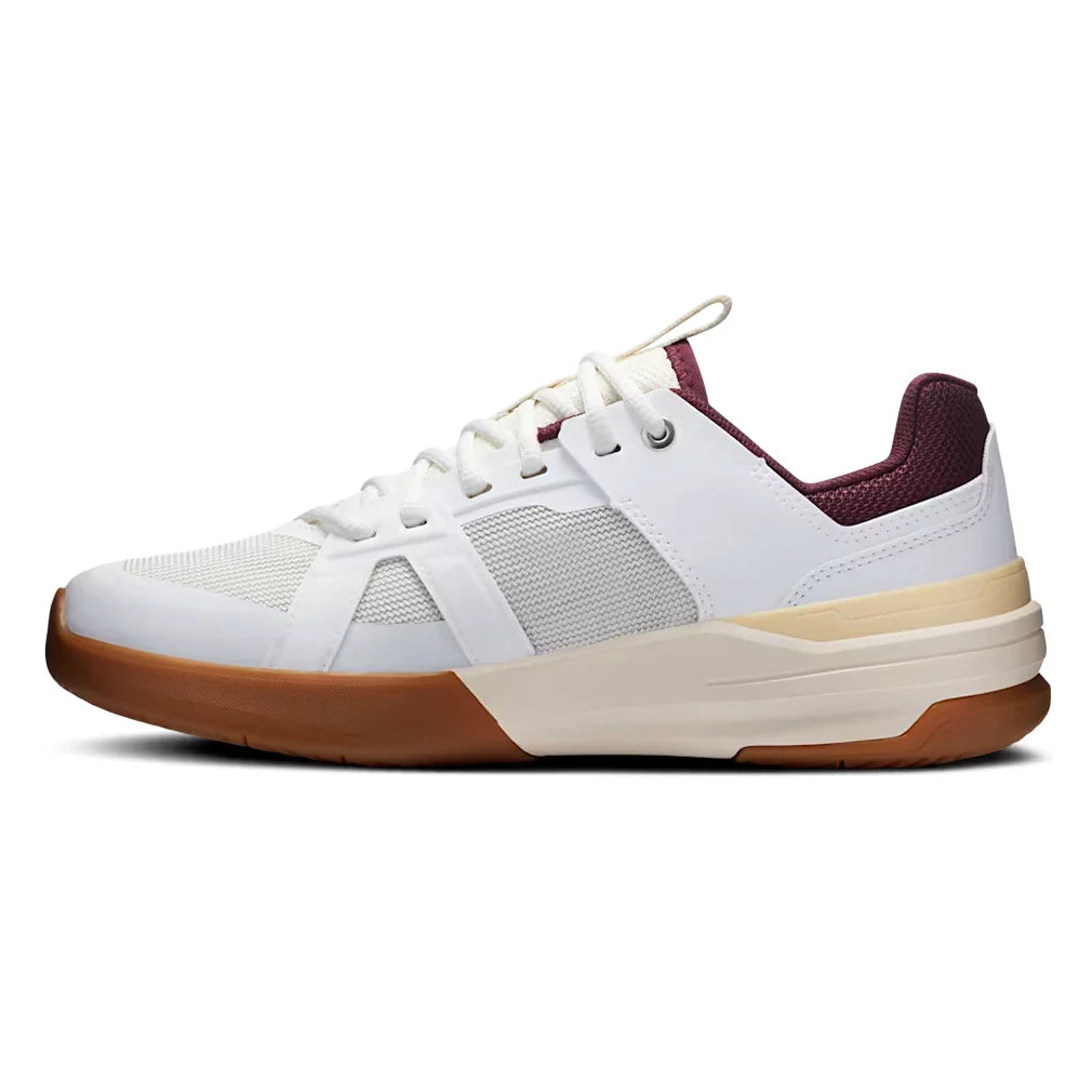 Juniors' THE ROGER Clubhouse Pro Tennis Shoes White and Maroon