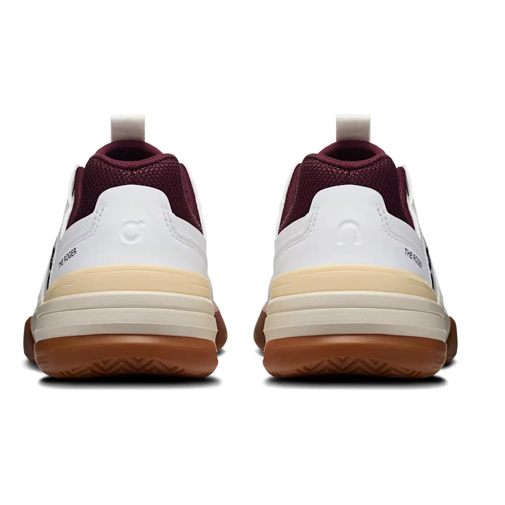 Juniors' THE ROGER Clubhouse Pro Tennis Shoes White and Maroon