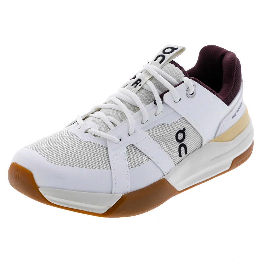 Juniors' THE ROGER Clubhouse Pro Tennis Shoes White and Maroon
