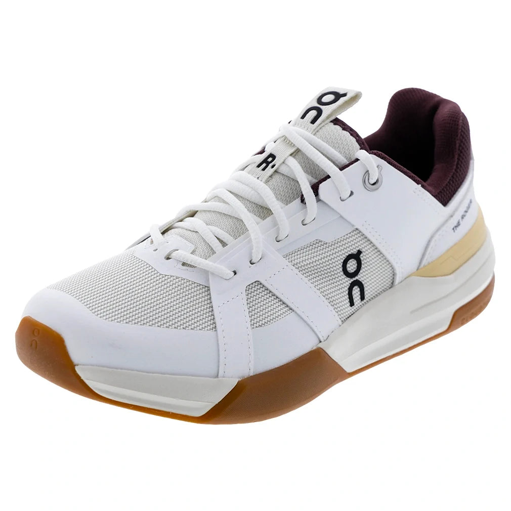 Juniors' THE ROGER Clubhouse Pro Tennis Shoes White and Maroon
