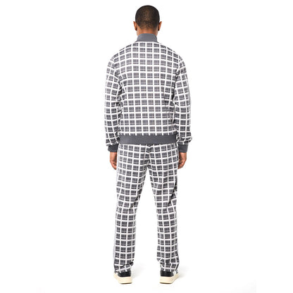 Sergio Tacchini Damarindo Check Track Jacket - Quiet Grey