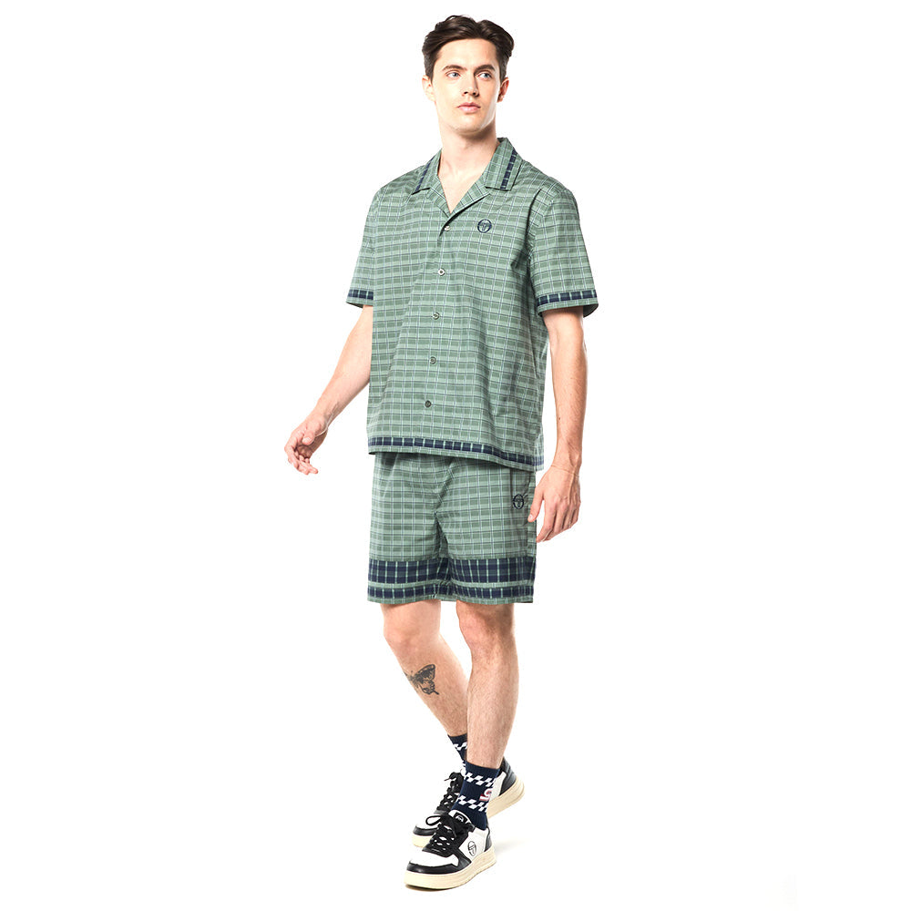 Sergio Tacchini Quadretto Cabana Shirt - Duck Green