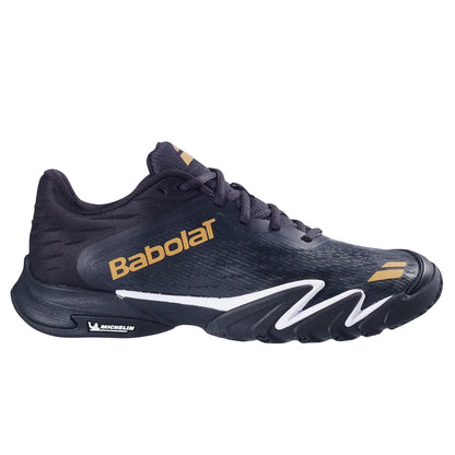 Babolat Premura 3 Men Padel Shoes | Black & Gold
