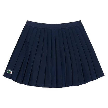 Girls' Logo Sport Pleated Tennis Skirt-Apparel-Lacoste-447286-UGW-1-Tennis Express