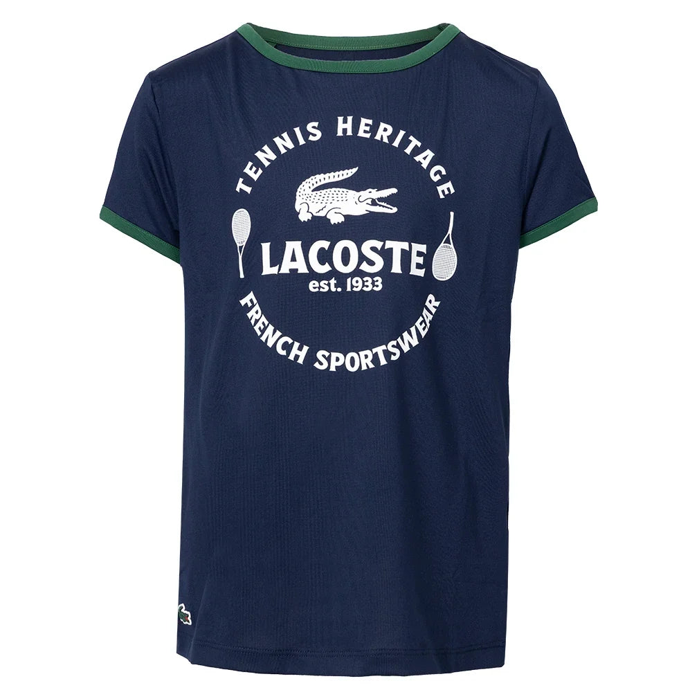 Girls' Sport Jersey Ringer Tee Navy