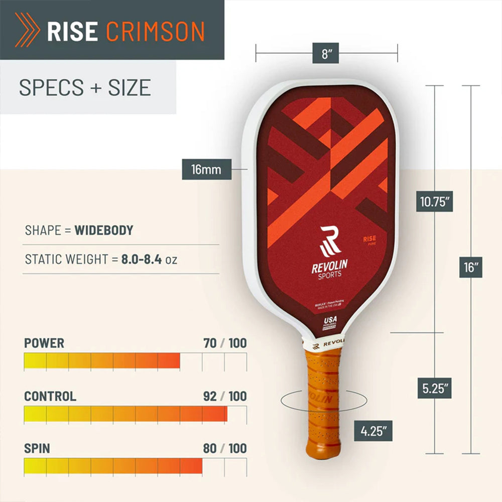 Revolin Sports Pickleball Rise Pickleball Paddle
