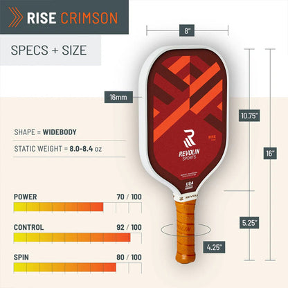 Revolin Sports Pickleball Rise Pickleball Paddle