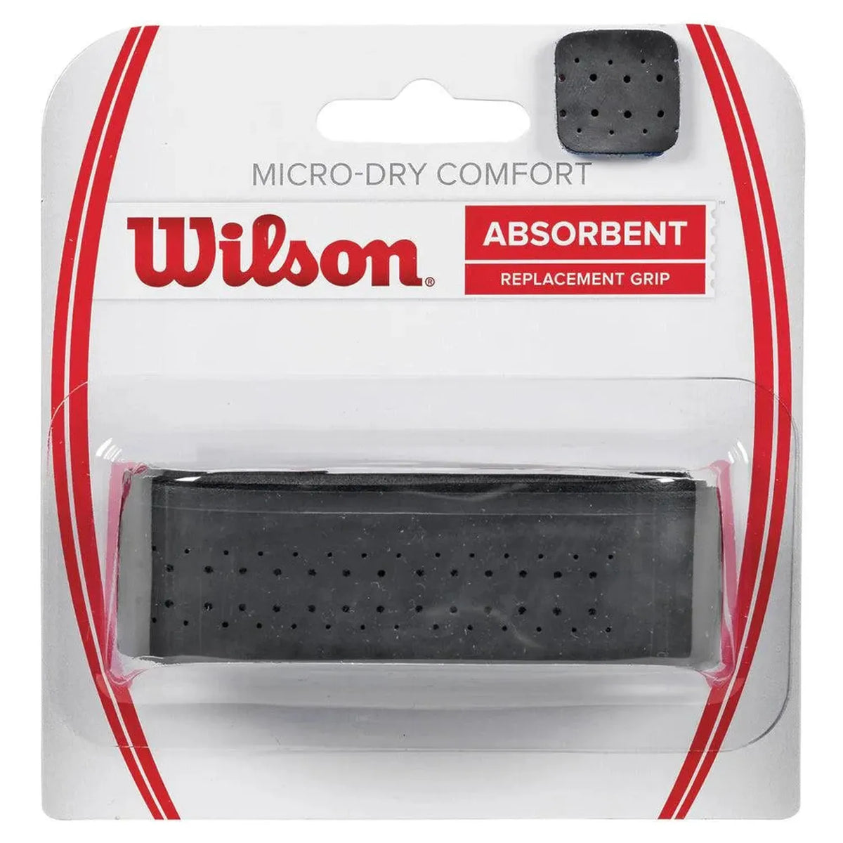 Micro Dry + Comfort Replacement Grip Black-Accessories-Wilson-45457-DEFAULT-L-Tennis Express