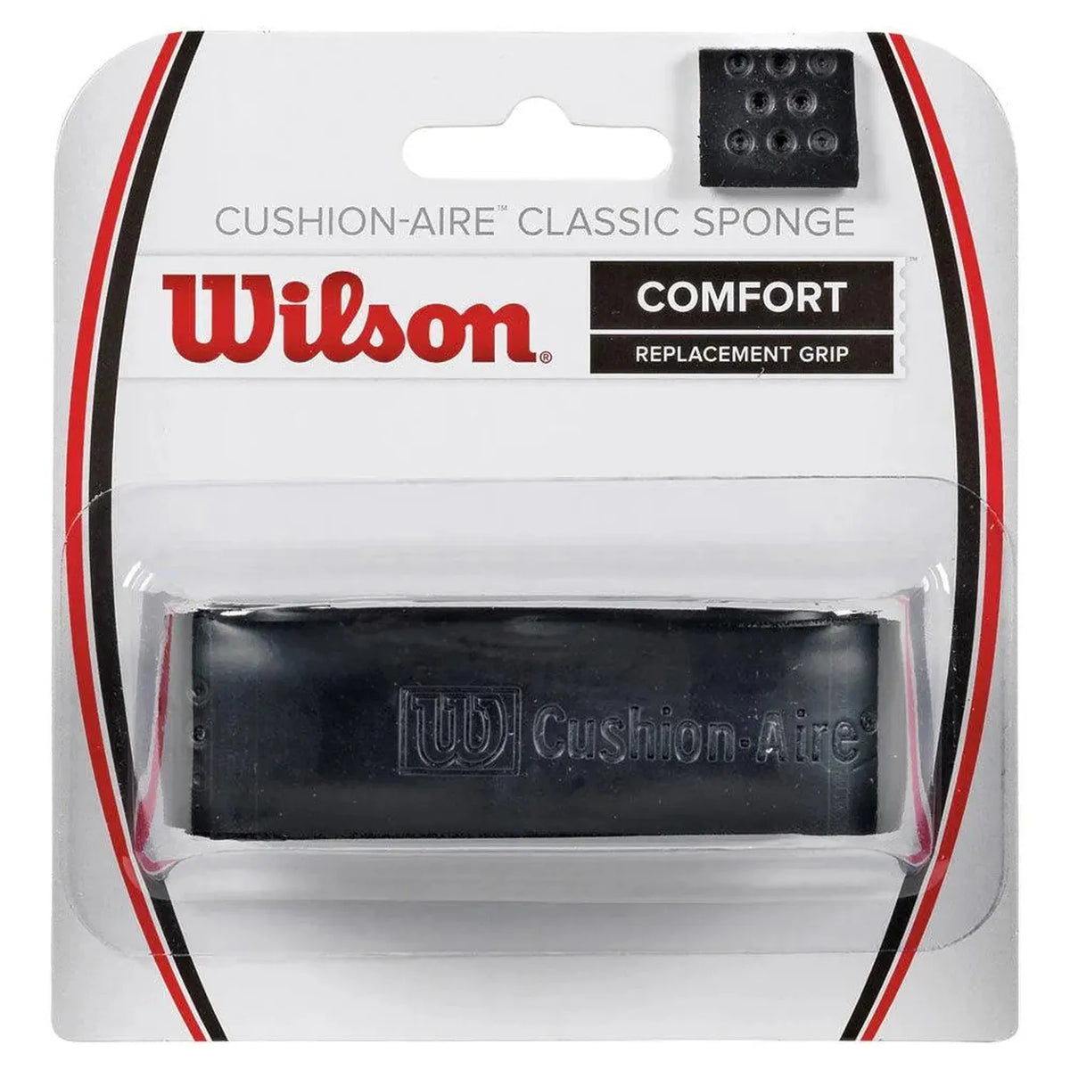 Cushion Aire Classic Sponge Replacement Grip Black-Accessories-Wilson-45461-DEFAULT-L-Tennis Express