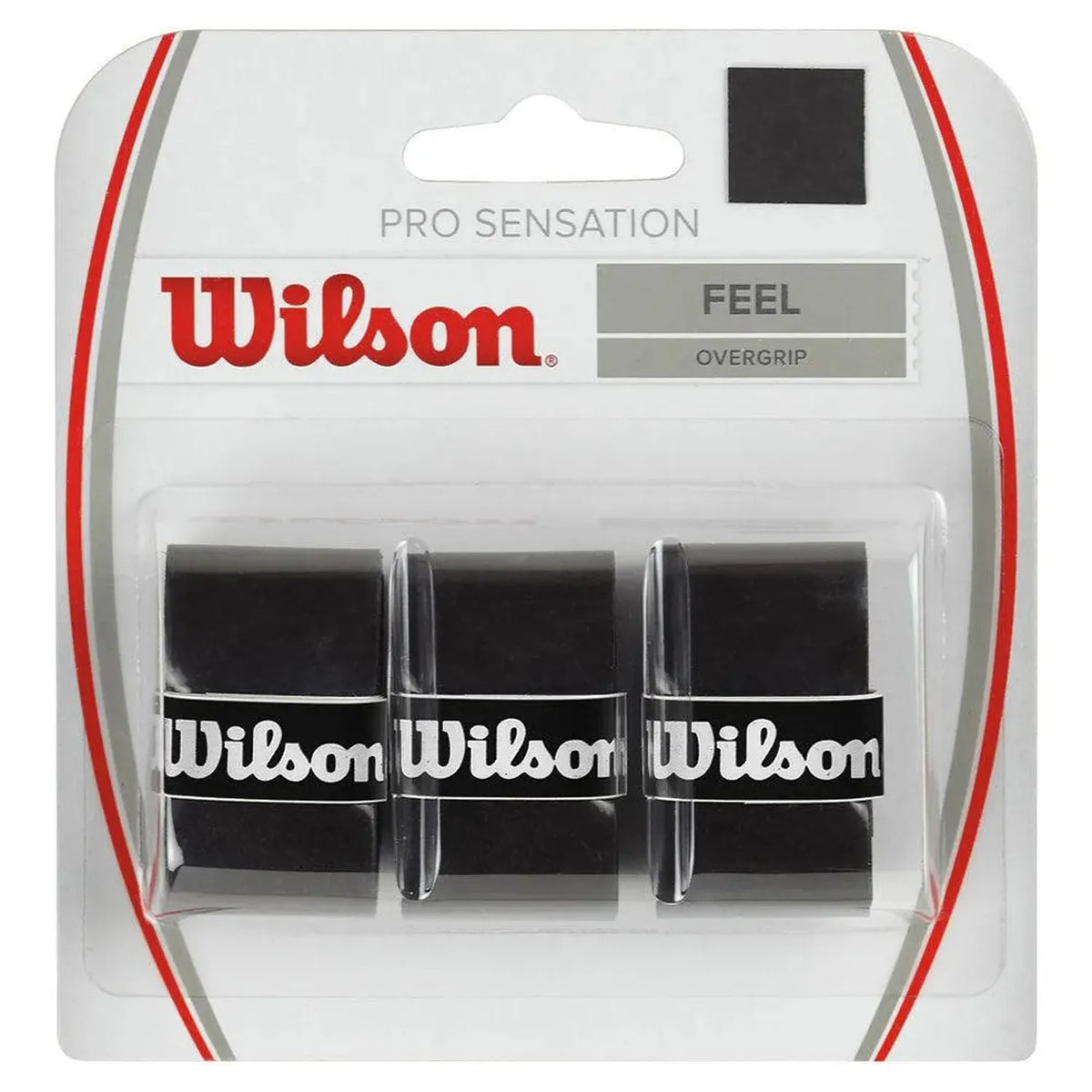 Pro Overgrip Sensation 3 Pack-Accessories-Wilson-45467-BLACK-L-Tennis Express