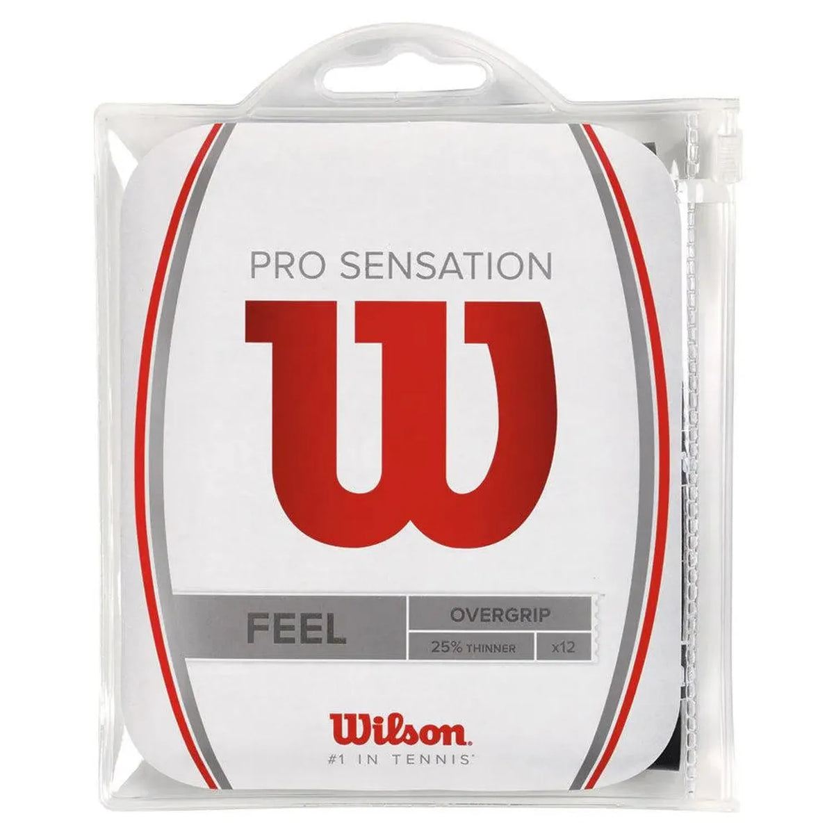 Pro Overgrip Sensation 12 Pack-Accessories-Wilson-45477-BLACK-L-Tennis Express