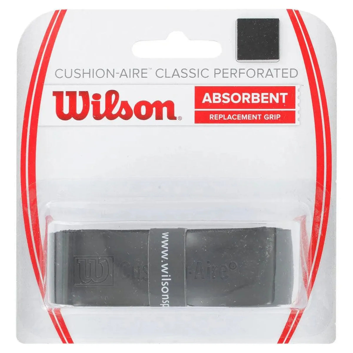 Cushion Aire Classic Perforated Grip Black-Accessories-Wilson-45693-DEFAULT-L-Tennis Express