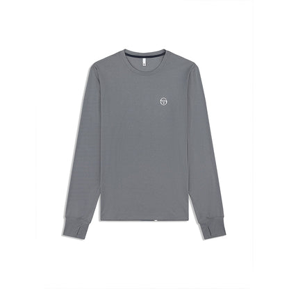 Sergio Tacchini Attivo Damarindo Long Sleeve Tee - Quiet Gray