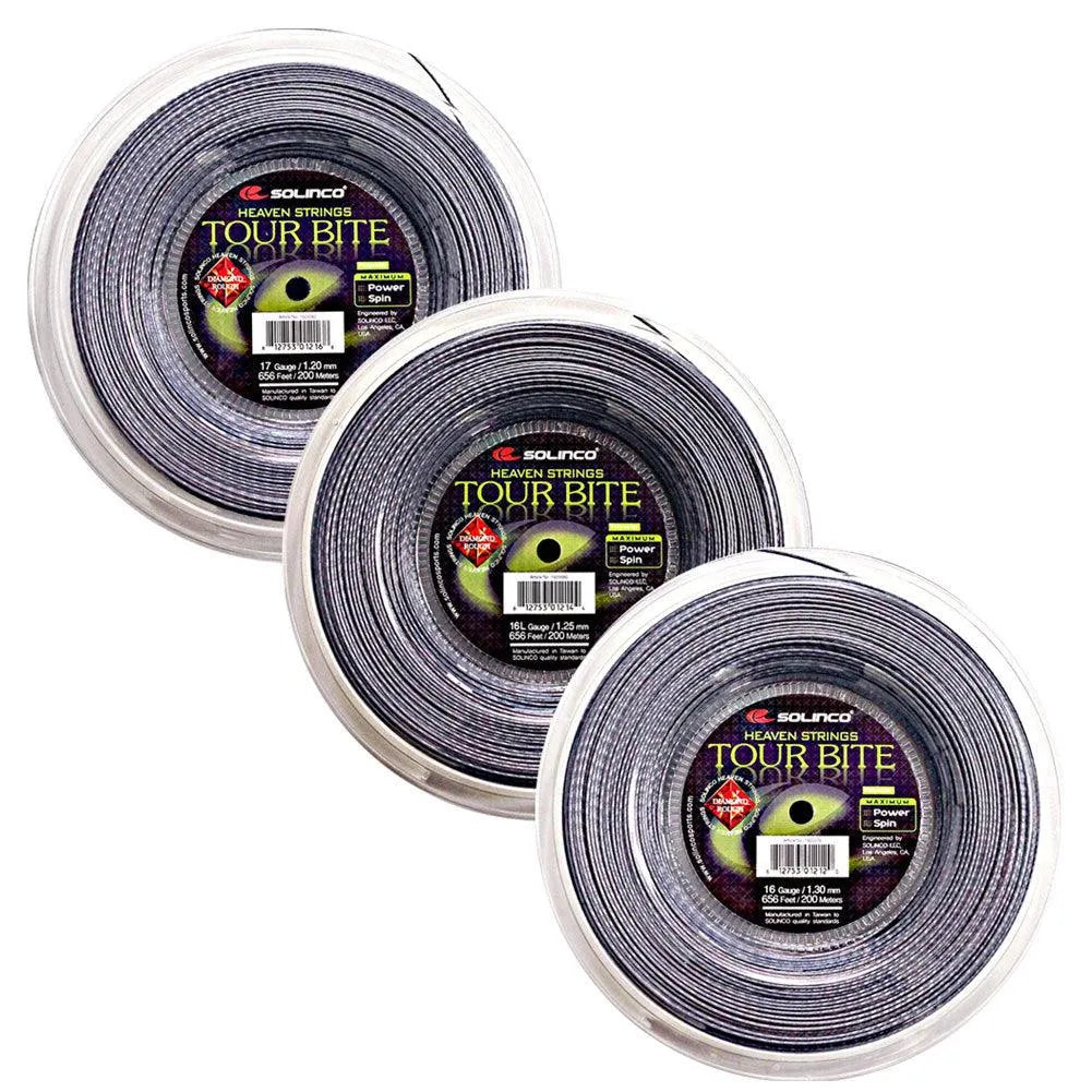 Tour Bite Diamond Rough Tennis String Reel Silver-Strings-Solinco-49760-DEFAULT-L-Tennis Express