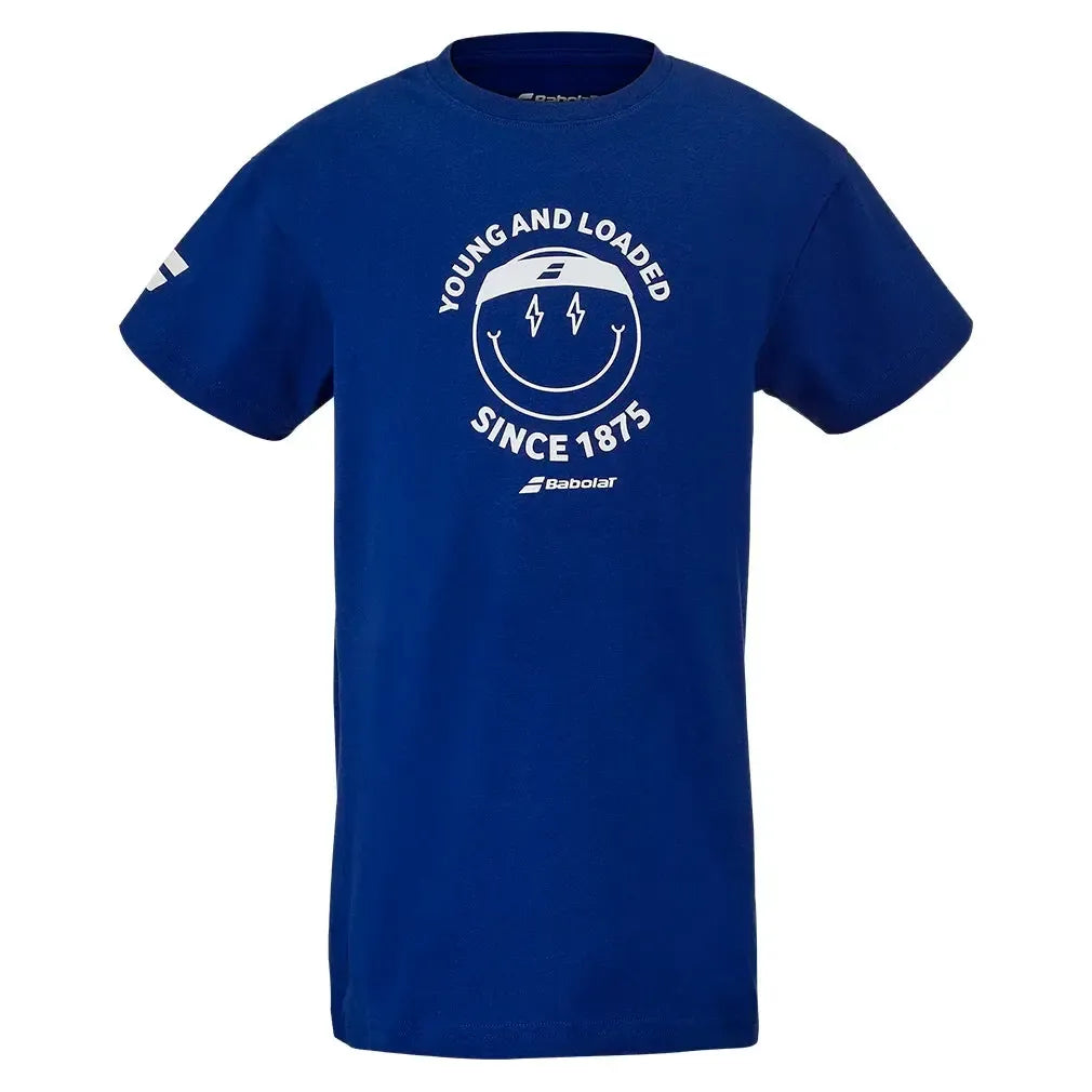 Boys' Exercise Cotton Tennis Tee-Apparel-Babolat-4BS25444-U25-4118-1-Tennis Express