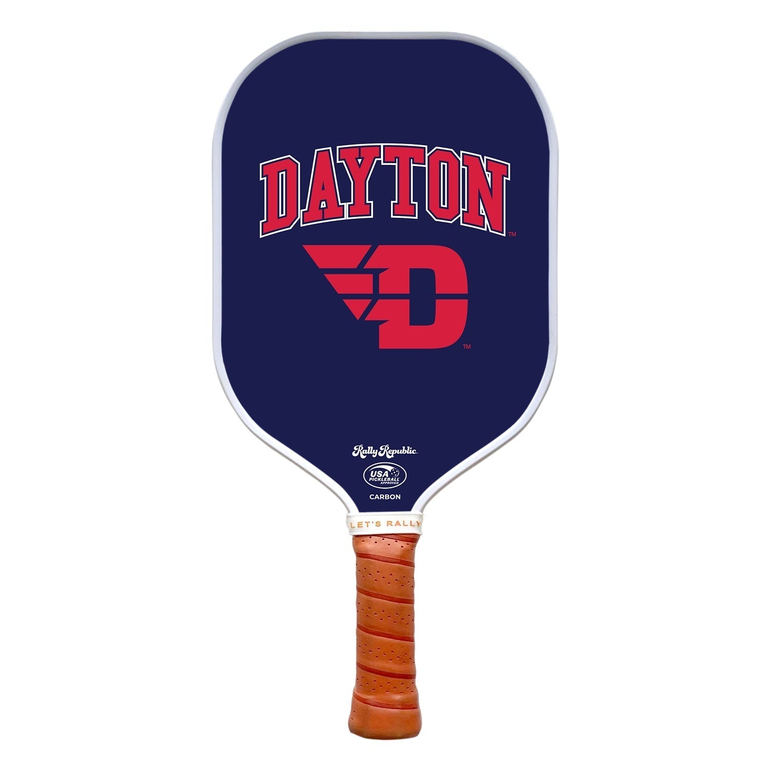 Rally Republic Pickleball Dayton Flyers Red Athletic D Logo Pickleball Paddle