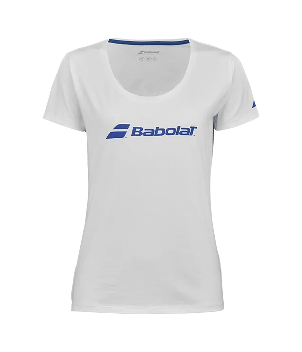 Camiseta Babolat Exercise Tee Mujer White/White 2025