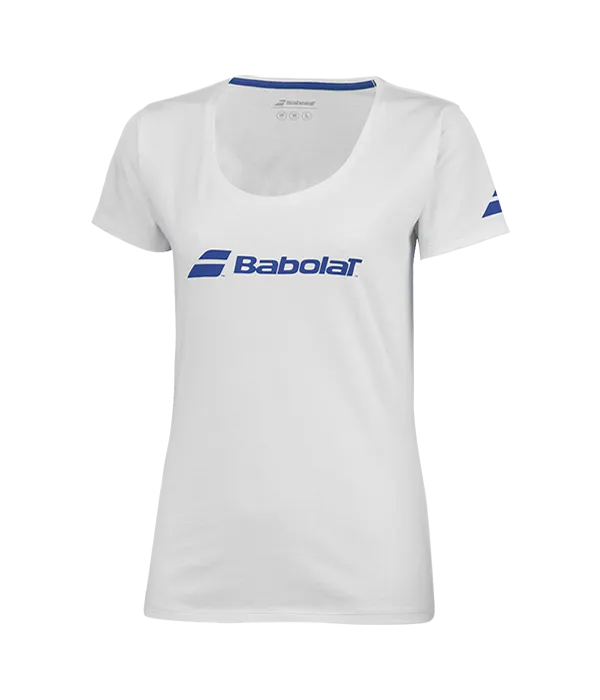 Camiseta Babolat Exercise Tee Mujer White/White 2025